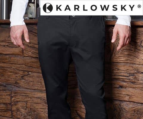 KARLOWSKY | Herren 5-Pocket Hose Schwarz