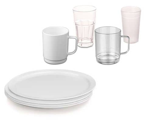 Polycarbonat Gläser, Tassen & Teller