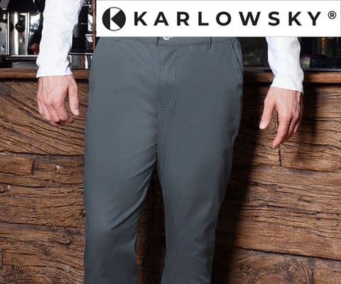KARLOWSKY | Herren 5-Pocket Hose Anthrazit