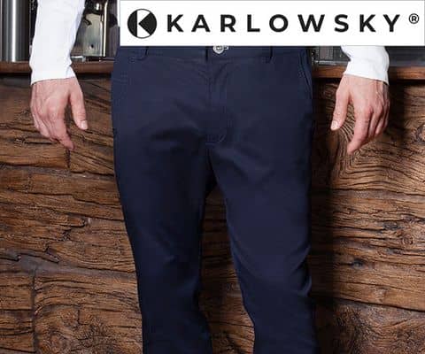 KARLOWSKY | Herren 5-Pocket Hose Nachtblau