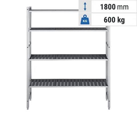 Regalsystem SILAS - Aluminium/Kunststoff