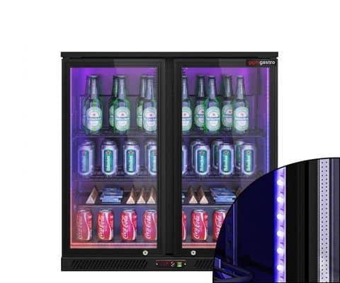 Barkühlschränke mit farbigem LED-Licht