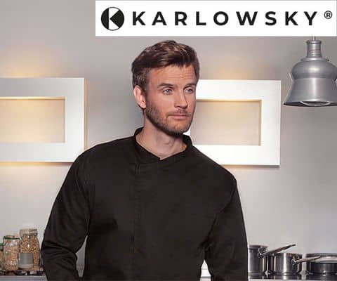 KARLOWSKY | Langarm Überwurf-Kochhemden