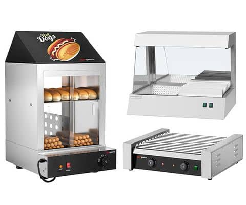 Würstchengrills, Brötchen- & Pommeswärmer