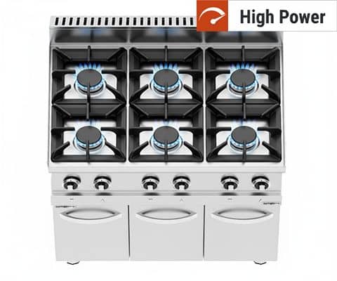 High Power Gasherde - GIUSEPPE 600