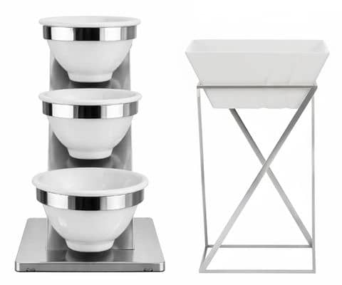 Présentoirs à étages & supports de buffet