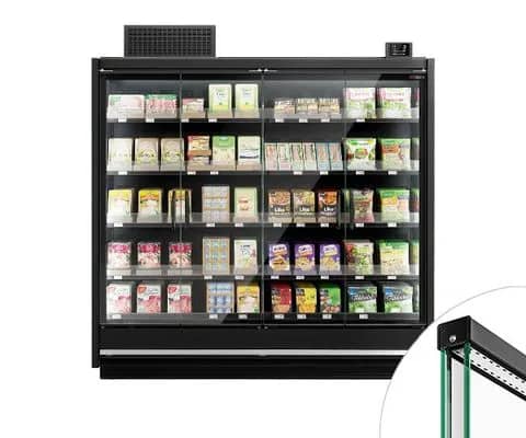 Wall-mounted refrigerated shelves - Talia