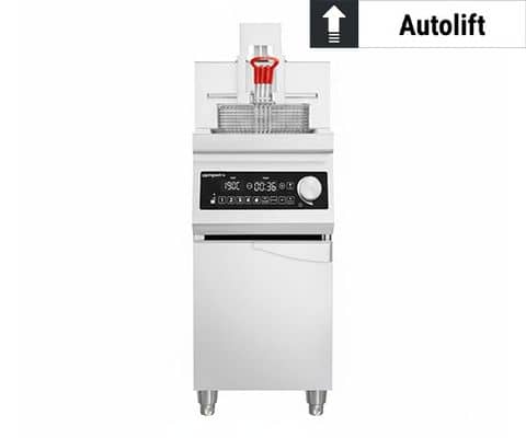 Fritteusen - mit Ölfiltersystem / autom. Korbanhebung