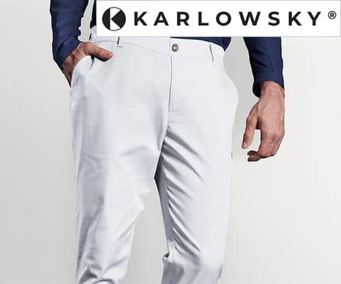 KARLOWSKY | Herren 5-Pocket Hose Weiß