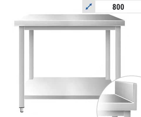 طاولات العمل بعمق 800 مم