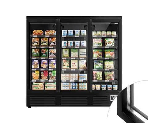 Wall-mounted refrigerated shelves - Lisbon