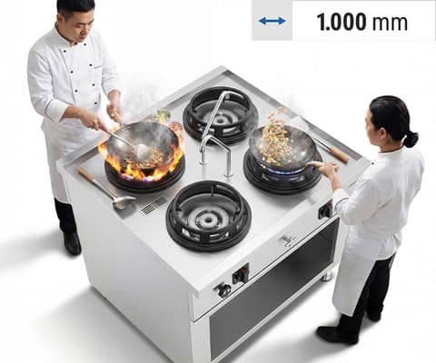 Gas Wok-Herd Inseln - GIUSEPPE 1000