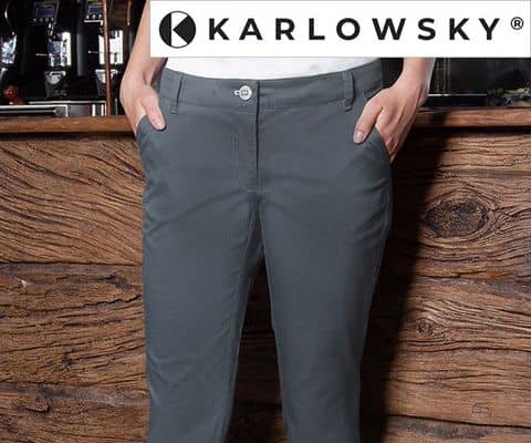 KARLOWSKY | Damen 5-Pocket Hose Anthrazit