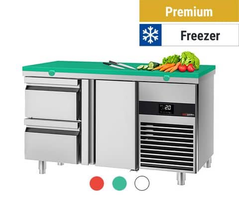 Tiefkühltische mit Schneideplatte