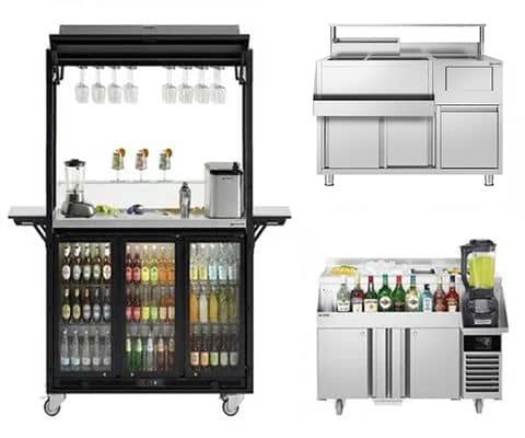 Cocktailbar-Stationen