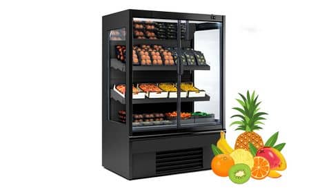 Wandkühlregale für Obst & Gemüse 700 TIEF