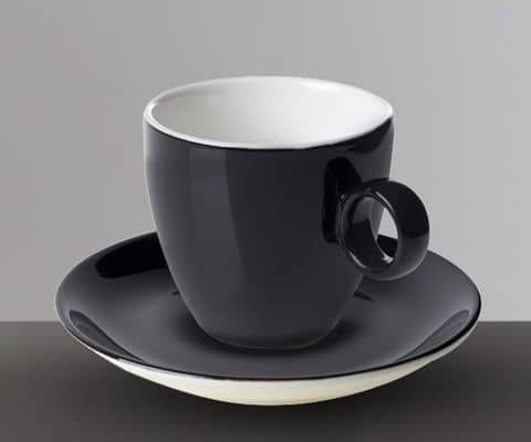 Kaffee-/ & Untertassen Schwarz
