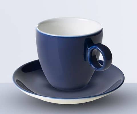 Kaffee-/ & Untertassen Blau