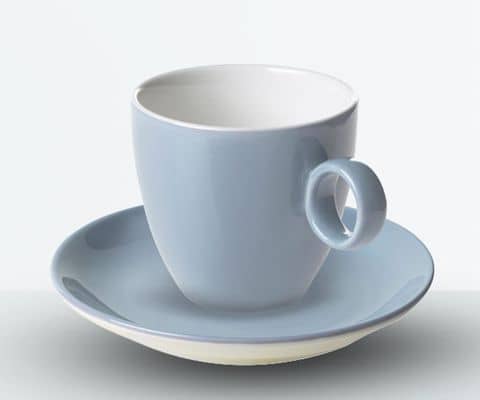 Kaffee-/ & Untertassen Hellblau