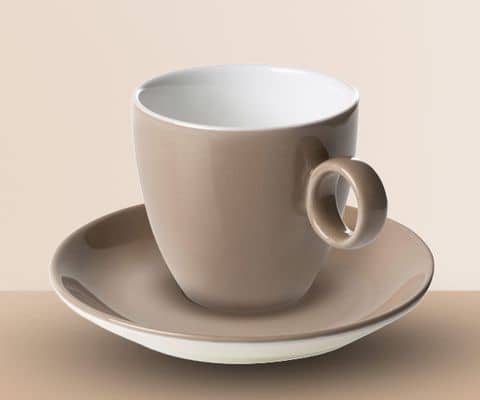 Kaffee-/ & Untertassen Braun