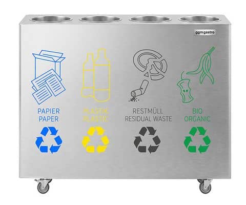 Industrial trash can