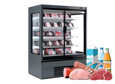 Wandkühlregale für Getränke, Milch & Wurstwaren 900 TIEF