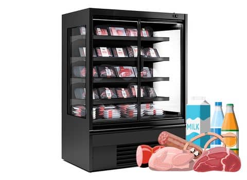Wandkühlregale für Getränke, Milch & Wurstwaren 700 TIEF