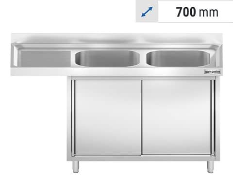 Spülmaschinenschränke - 2 Becken 700 tief