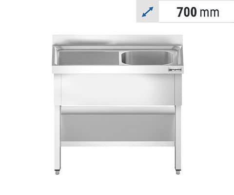 Spültische 1 Becken - Tiefe 700 mm